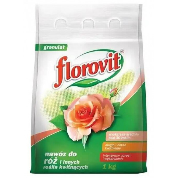 Удобрение гранулированное для роз и цветущих растений 1кг Флоровит